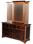 Prairie Baby Dresser, Walnut and Maple Hardwood, Natural Finish